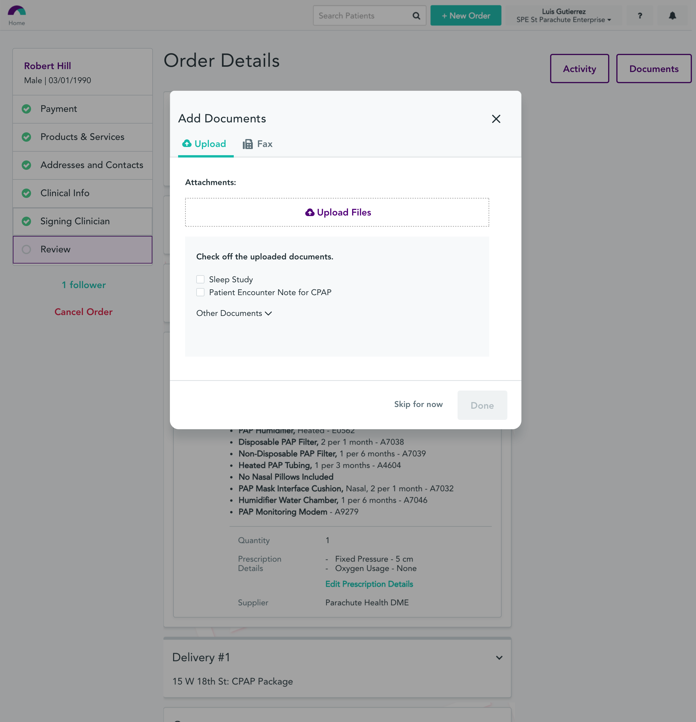 Add documents iteration